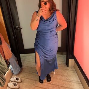 Abercrombie Blue Midi Cocktail Dress